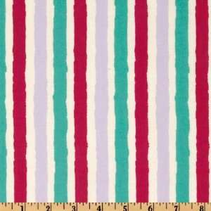  44 Wide Art Journal Stripe Teal Fabric By The Yard Arts 