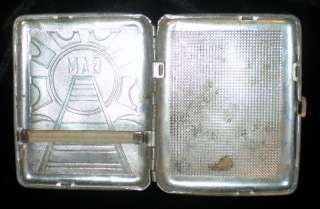 Antique Russian Soviet Cigarette Case Holder Propaganda Tobacco CCCP 