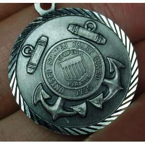 USCG Coast Guard Medal Philppians 413 Catholic 24 Chain