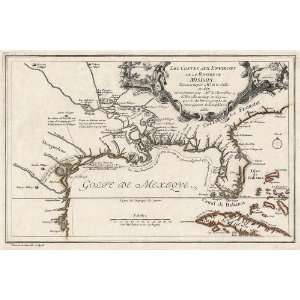 Antique Map of the Southeastern US (1701) by Nicolas de Fer (Archival 