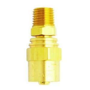  Re usable Brass Male Air Hose End 1/4 In NPT Automotive