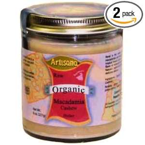 Artisana Macadamia/Cashew Butter (100% Organic), 8 Ounce Packages 