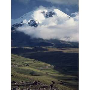 Snow Capped Mount Chimborazo in Ecuador, South America Photographic 