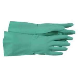   Boss Flocked Lined Green Nitrile 16 Gage Glove