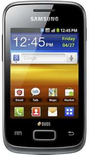   Galaxy Y Duos S6102 (Strong Black) Android v2.3 OS, Dual Standby SIM