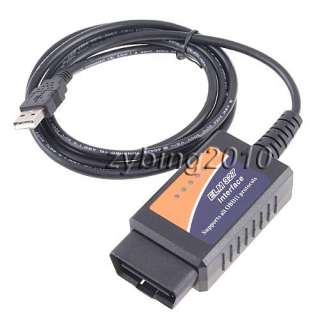 V1.5 ELM327 OBD2 OBDII CAN BUS Diagnostic Scanner USB  