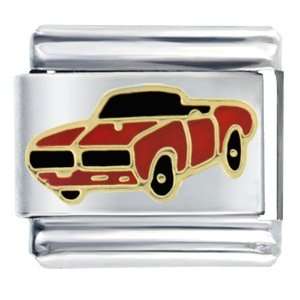  Big Red Muscle Car Italian Charms Pugster Jewelry