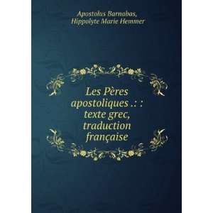   franÃ§aise Hippolyte Marie Hemmer Apostolus Barnabas Books