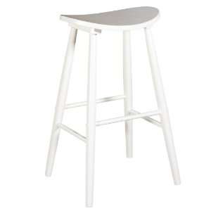  CURVE STOOL WHITE 24   Linon Home Decor 42910WHT 01 KD U 