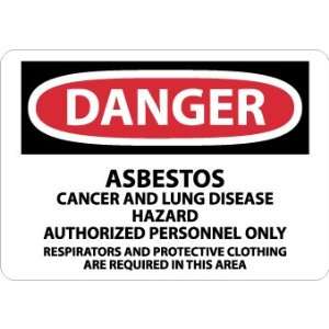    SIGNS ASBESTOS CANCER AND LUNG DISEASE HAZARD