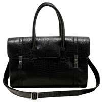 New Gossip Girl Leather Boston Tote Shoulder Bag Handbag Red / Black 