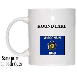   US State Flag   ROUND LAKE, Wisconsin (WI) Mug 