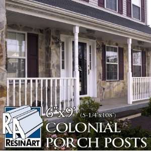  Colonial Porch Post   6x9 (5 1/4 x 108)   Galvanized 