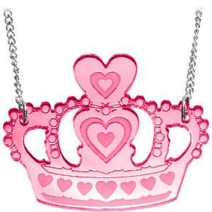 Pink Its Good To Be Queen Crown Necklace Jewelry