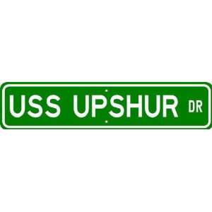  USS UPSHUR AP 198 Street Sign   Navy Patio, Lawn & Garden