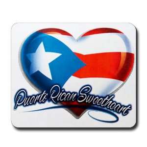   Mouse Pad) Puerto Rican Sweetheart Puerto Rico Flag 