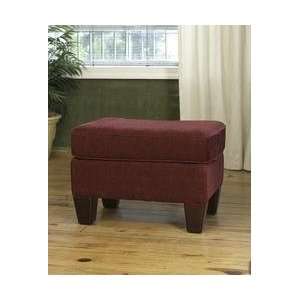 New   Upholstered Ottoman  Rust Chenille by Carolina 