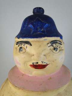 Antique 1920s Art Pottery Cookie Jar Cop Police Figural Kewpie Vintage 