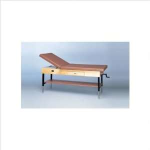  Manual Hi Lo Upholstered Treatment Table with Adjustable 