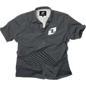  One Industries Torque Button Up Shirt   X Large/Grey Automotive