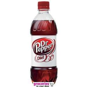 Dr. Pepper Diet Soda, 24 oz Bottle (Pack of 18)  Grocery 