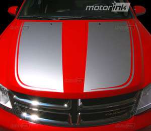 Dodge AVENGER Hood Decal Graphics Center Stripes 3M 2008 2012 08 12 