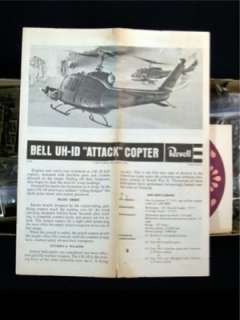 Revell H 259 Bell Huey Attack Helicopter 1/32 Scale Plastic Model Kit 