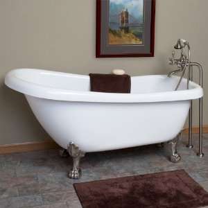   Clawfoot Tub (Polished Brass Lion Paw Feet / No Overflow or Tap Holes