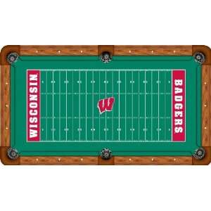 University of Wisconsin Pool Table Felt   Professional 9ft   Football 