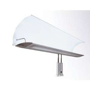 Glider Partition Lamp with Asymmetric Upper Reflector Finish Aluminum 