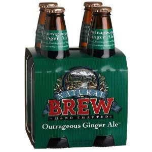 Natural Brew, Outrageous Ginger Ale, 4 pack, 12 oz ea  Fresh