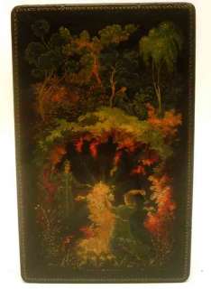 Important Russian Lacquer Box 1950 by Palekh Museum Director Gregory 