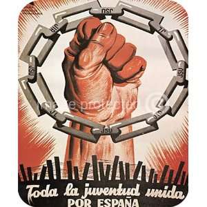  La Juventud Unida Spanish Civil War Vintage WW2 MOUSE PAD 
