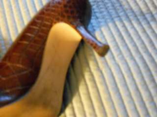 Nine West 3 inch Heels Hendleo Aligator? Leather Uppers 10M  
