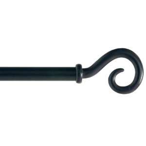  Petite Cafe Black Hook Decorative Rod