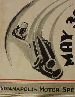 ORIGINAL VINTAGE INDY 500 PROGRAM 1935 *AUTO RACING* AUTOMOBILIA 
