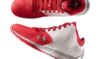 UNDER ARMOUR MENS UA MICRO G THREAT BASKETBALL SHOES 1222925 WHITE RED 