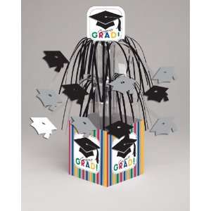   By Creative Converting Graduation Stripes Mini Cascade Centerpiece