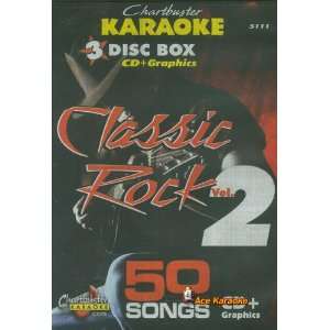  Chartbuster Karaoke CDG 3 Disc Pack CB5111   Classic Rock 
