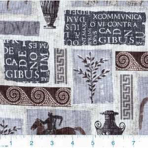  45 Wide Roma Pompei Grey Fabric By The Yard Arts 