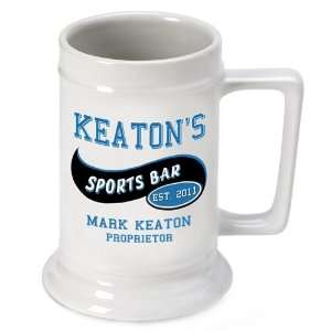   Personalized 16 oz. Sports Bar Beer Stein