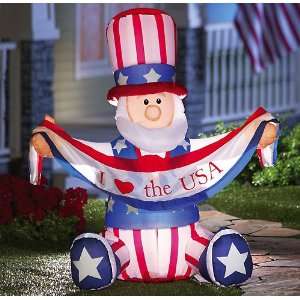 Uncle Sam Lighted Inflatable 