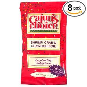 Cajun Choice Shrimp Crab Crawfish Boil, 8 Ounce (Pack of 8)  