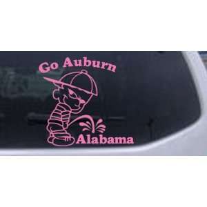 Go Auburn Pee On Alabama Car Window Wall Laptop Decal Sticker    Pink 