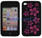 Hot Pink Hawaii Silicon Skin Case Fit iPod Touch 4G 4th