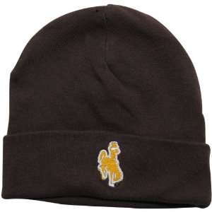   Wyoming Cowboys Infant Brown Solid Ski Knit Beanie