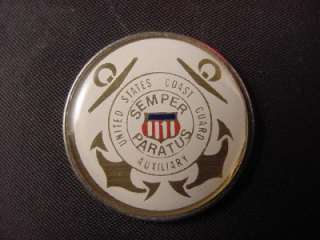 USCG US COAST GUARD AUXILIARY GOOD LUCK CHALLENGE COIN QUARTER NEW 