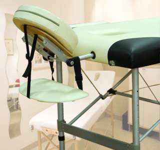 Aosom 2 fold 76L Portable Reiki PU Massage Table bed spa  