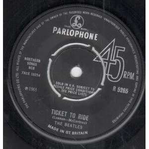  TICKET TO RIDE 7 INCH (7 VINYL 45) UK PARLOPHONE 1965 