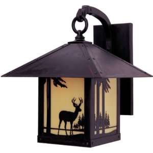  Timber Ridge 16 inch Outdoor Wall Sconce with Deer 